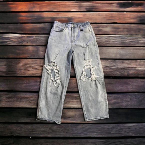 Wide Leg Wild Fable Jean Summer Staple Jean Intentionally Destroyed Super Comfy - Picture 2 of 13